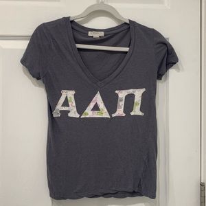 ADPi cat print stitched letters